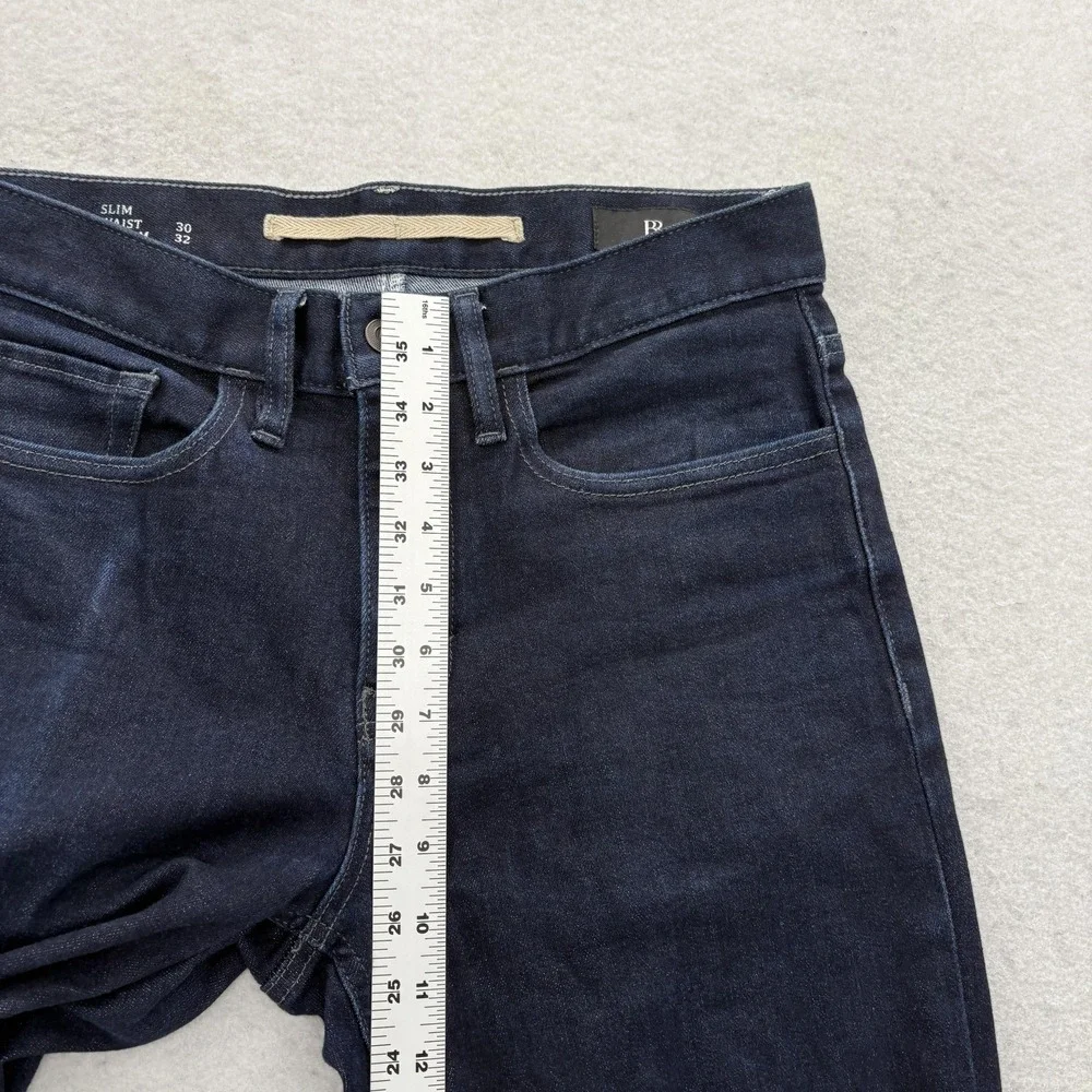 Banana Republic Travel Jeans Mens 30x32 Blue Dark Slim Tapered Stretch Denim